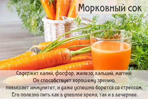 Состав и полезные свойства морковного сока