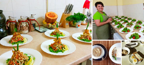 На сайте развить раздел с рецептами блюд, которые готовит шеф-повар Ирина
