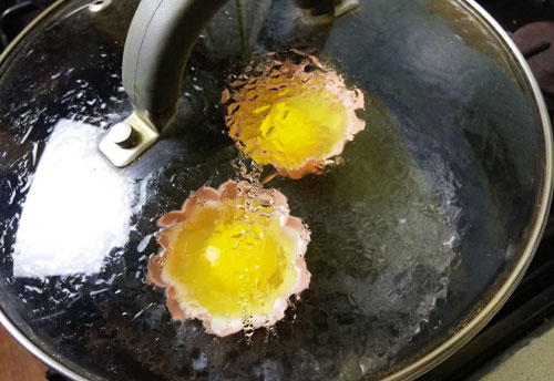 Яйцо пашот в формочках