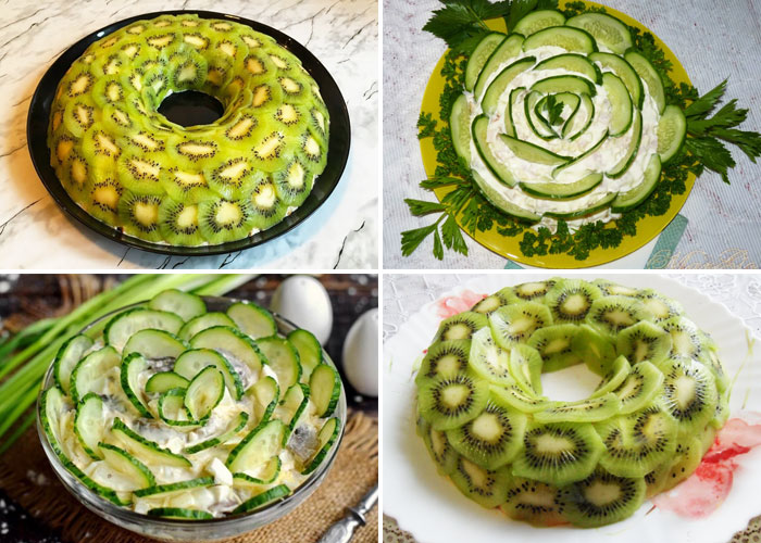 Салат «Изумрудный цветок»