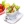 Салат с помидором, огурцом и яйцом, сметаной
