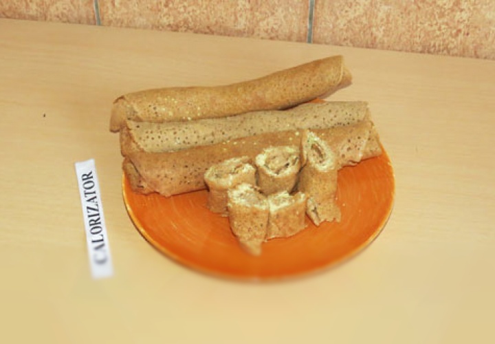 Блинные рулетики с паштетом