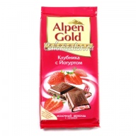 Шоколад Alpen Gold Клубника с Йогуртом