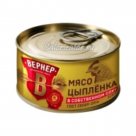 Мясо цыпленка Вернер в собственном соку