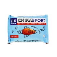 Шоколад Chikalab Chikasport молочный протеиновый с миндалём