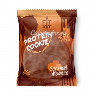 Печенье FITKIT Choco Protein Cookie Caramel Mousse (Карамельный Мусс)