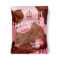 Печенье FITKIT Choco Protein Cookie Raspberry Yogurt (Малиновый Йогурт)