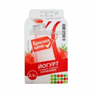 Йогурт Красная цена питьевой со вкусом клубники