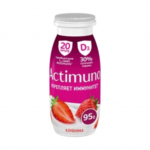 Напиток Actimuno кисломолочный Клубника 1.5%