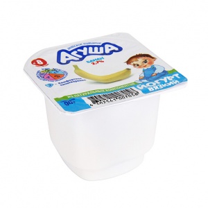 Йогурт Агуша вязкий с бананом 2.7%