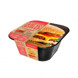 Бургер Мираторг Ангус с горчичным соусом