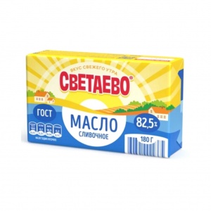 Масло сливочное Светаево 82.5%