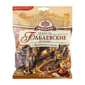 Конфеты Бабаевские Оригинальные с фундуком и какао