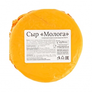 Сыр Избёнка (ВкусВилл) Молога полутвёрдый 50%