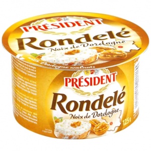 Сыр President Rondele творожный с орехами