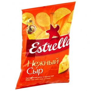 Чипсы Estrella нежный сыр