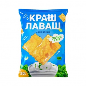 Чипсы Краш Лаваш Сметана и лук