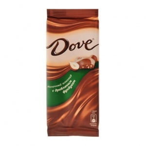 Шоколад Dove молочный с дробленым фундуком