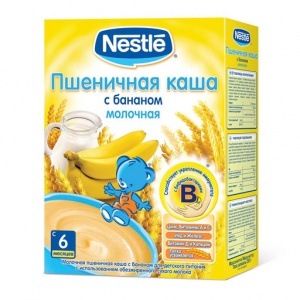 Пшеничная каша Nestle молочная с бананом