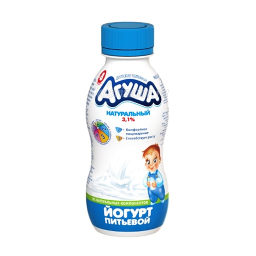 Йогурт Агуша питьевой натуральный 3.1%