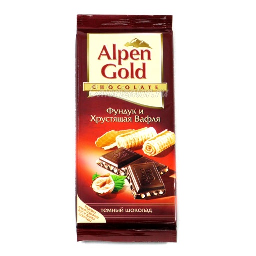 Шоколад Alpen Gold Фундук и Хрустящая Вафля