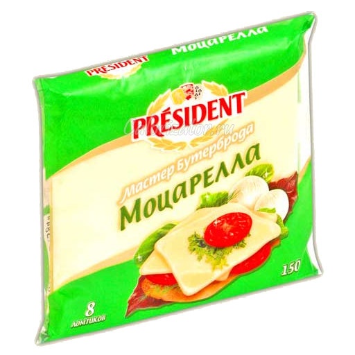 Сыр President Мастер Бутерброда Моцарелла