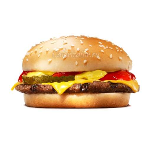Сэндвич Чизбургер Бургер Кинг - калорийность, полезные свойства, польза и  вред, описание - Calorizator.ru