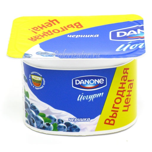 Йогурт Danone Черника