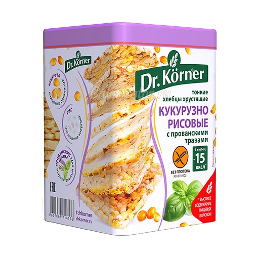 Хлебцы Dr.Korner Кукурузно-рисовые с прованскими травами