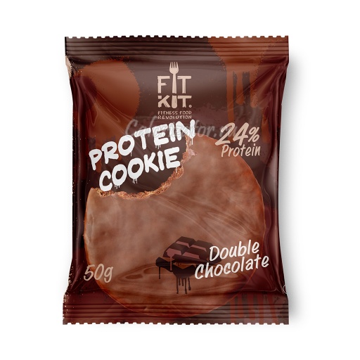 Печенье FITKIT Choco Protein Cookie Double Chocolate (Двойной Шоколад)