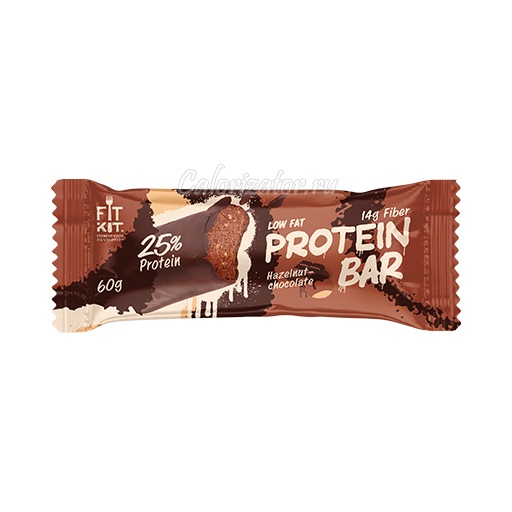 Батончик FITKIT Protein Bar Hazelnut-Chocolate (Шоколад-Фундук)