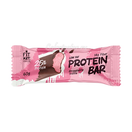 Батончик FITKIT Protein Bar Strawberry Trifle (Клубничный Трайфл)