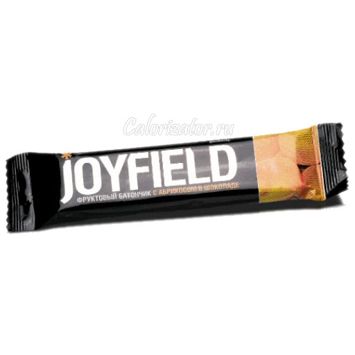 Батончик фруктовый Joyfield с абрикосом в шоколаде - калорийность, полезные свойства, польза и вред, описание.