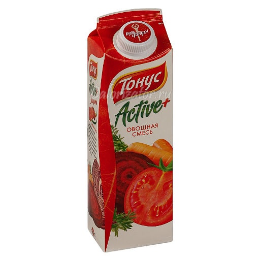 Сок овощная смесь Тонус Active