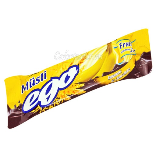 Батончик мюсли Ego с бананом в шоколаде