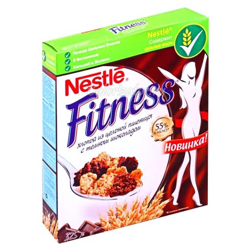 Хлопья Nestle Fitness с тёмным шоколадом