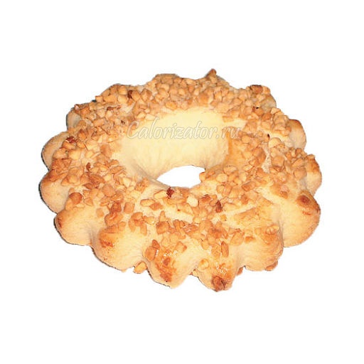 Пирожное Песочное кольцо с орехами