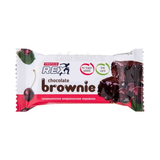 Пирожное Protein Rex Брауни с вишней