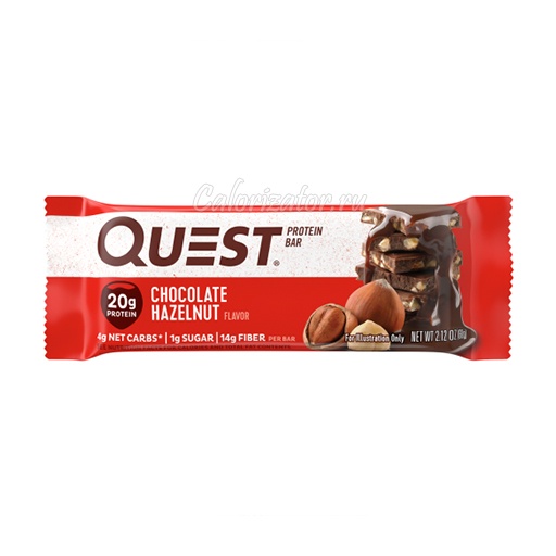 Батончик Quest Bar протеиновый Шоколад с фундуком