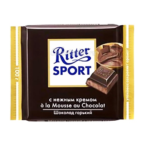 Шоколад Ritter Sport горький с нежным кремом à la Mousse au Chocolat