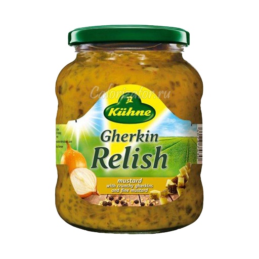 Соус Kuhne Gherkin Relish с огурцами и горчицей