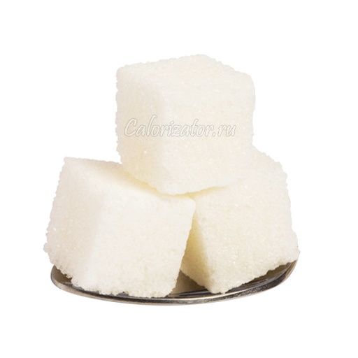 Сколько калорий в кубике сахара рафинада