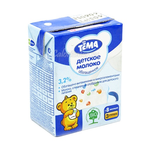 Молоко Тёма детское обогащенное 3.2%