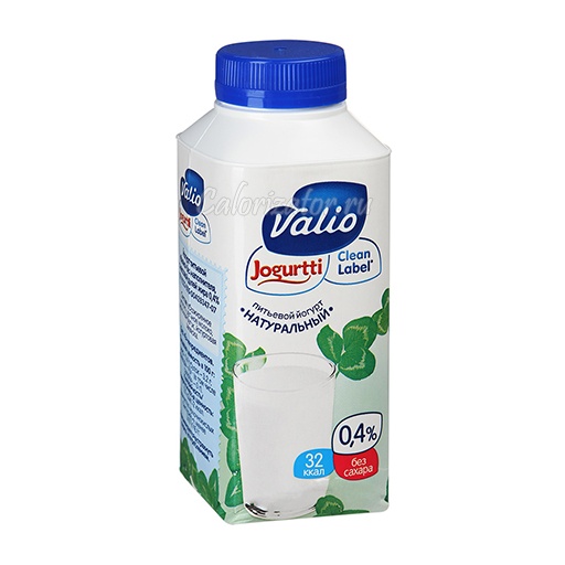 Йогурт Valio питьевой натуральный 0.4%