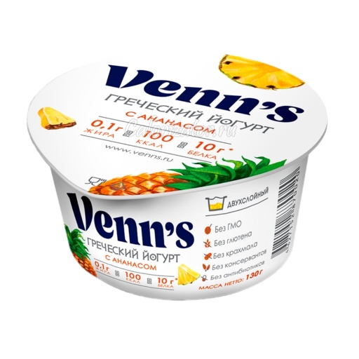 Йогурт Venn’s греческий с ананасом