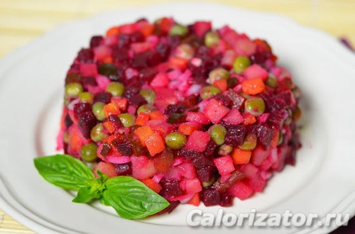 Салат овощной как винегрет Салат овощной как винегрет