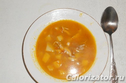 Суп из белой консервированной фасоли