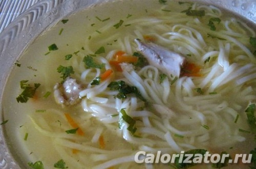 Суп с домашней лапшой – рецепт:
