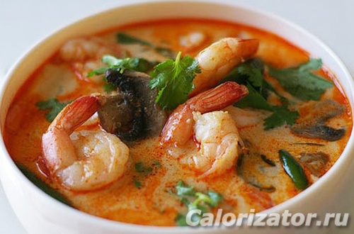 Знаменитый тайский суп с креветками Том Ям