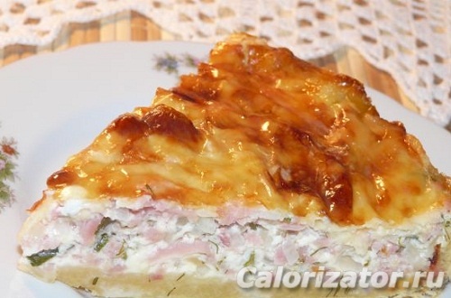 Вкусный пирог с ветчиной и сыром – пошаговый рецепт приготовления с фото